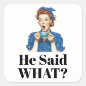 Ze zei wat? Sticker (Voorkant)