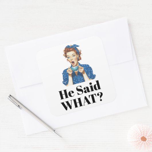 Ze zei wat? Sticker (Envelop)