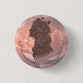 Ze zeiden dat een folklore graad onpraktisch was. ronde button 3,2 cm