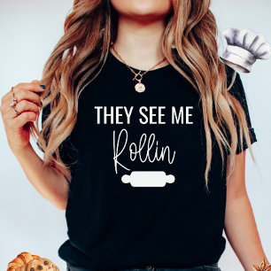 Ze zien me een T-shirt rollen