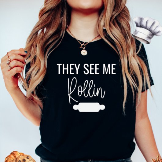 Ze zien me een T-shirt rollen