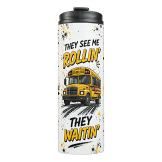 Ze Zien Me Rollen Grappige Buschauffeur Tumbler Thermosbeker