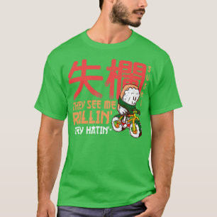 Ze zien me rollen terwijl ze Funny Sushi Roll Kaw T-shirt