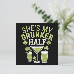 Ze ziet mijn dronkaard half st patricks matchen pa kaart