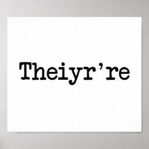 Ze zijn daar, het zijn Grammer Typo. Poster