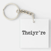 Ze zijn daar, het zijn Grammer Typo. Sleutelhanger (Voorkant)