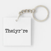 Ze zijn daar, het zijn Grammer Typo. Sleutelhanger (Achterkant)