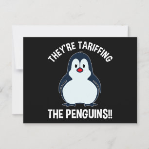 Ze zijn de pinguïns aan het opjagen! briefkaart