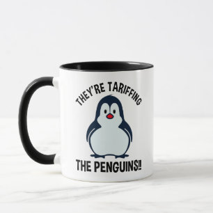 Ze zijn de pinguïns aan het opjagen! mok