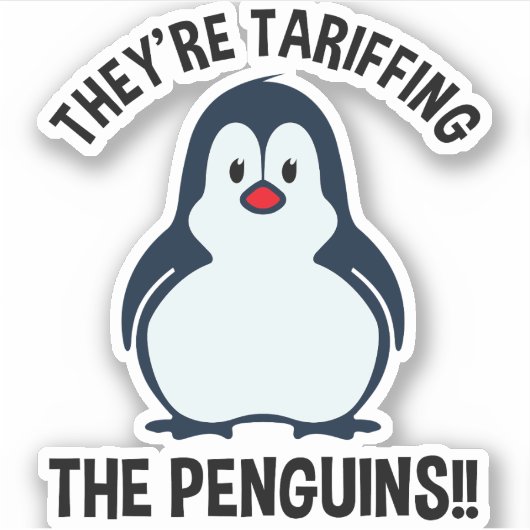 Ze zijn de pinguïns aan het opjagen! sticker (Voorkant)