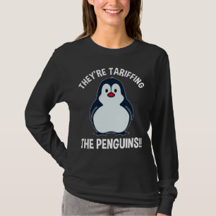 Ze zijn de pinguïns aan het opjagen! t-shirt