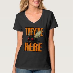 Ze zijn hier Cicadas Brood X 2021 Funny Cicada Loc T-shirt