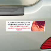 Ze zijn levensvatbaar - Bumpersticker (Op auto)
