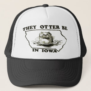 Ze zijn Otter in Iowa Mesh Trucker Hat Pet