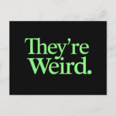 Ze zijn raar 2024 Verkiezing President Harris Trum Briefkaart (Voorkant)