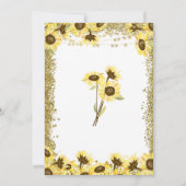 Ze zijn verloofd met een uitnodiging voor een zonn (Achterkant)