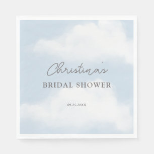 Ze zit op Cloud 9 Dreamy Waterverf Vrijgezellenfee Servet