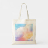 Ze zit op cloud 9 Kleurrijke Pastel Vrijgezellenfe Tote Bag (Achterkant)