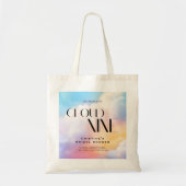 Ze zit op cloud 9 Kleurrijke Pastel Vrijgezellenfe Tote Bag (Voorkant)