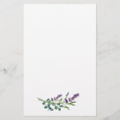 Ze zou liever eucalyptus lavendel bruids spel flyer (Achterkant)