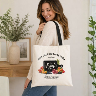 Ze zullen je kennen aan je fruit tas