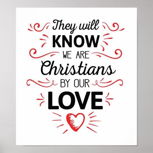 Ze zullen weten dat we christen zijn van onze lief poster (Voorkant)