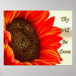 Ze zullen zonnebloem maken poster