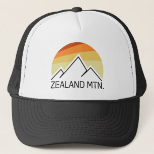 Zealand Mountain New Hampshire Retro Trucker Pet