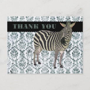 Zeb Dank u Damask Briefkaart