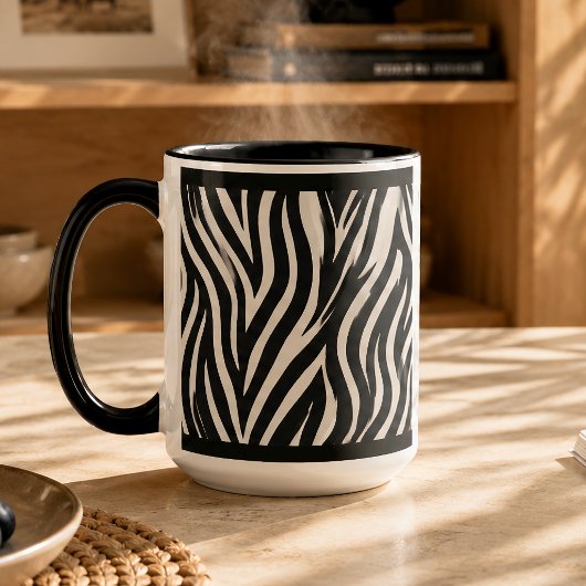 "ZEBRA" 15 OZ. KOFFIE MOK