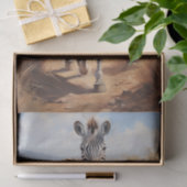 Zebra 1 ontkoppelingspapier tissuepapier (Geschenk)