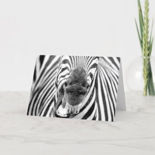 Zebra #1-Wenskaart Kaart