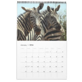 zebra 2011 kalender met één bladzijde (Jan 2026)