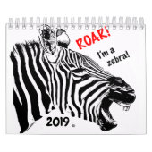 zebra 2019 kalender (Hoes)