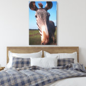 ZEBRA 2 CANVAS AFDRUK (Insitu (Slaapkamer))
