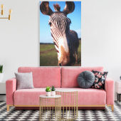 ZEBRA 2 CANVAS AFDRUK (Insitu (Woonkamer))