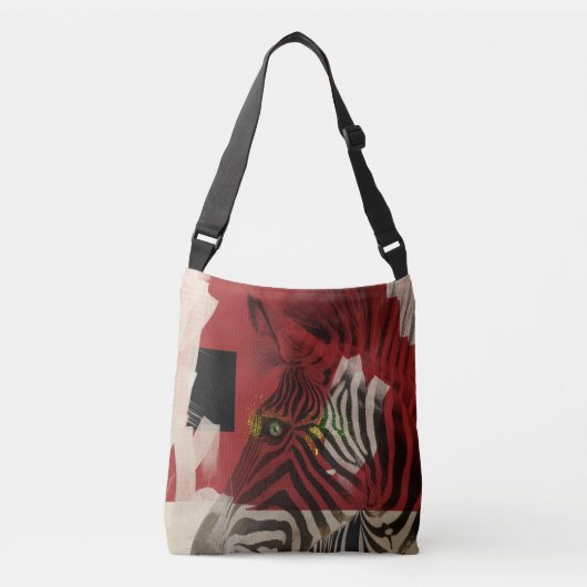 Zebra 4.0 Abstract Crossbody Tas (Voorkant)
