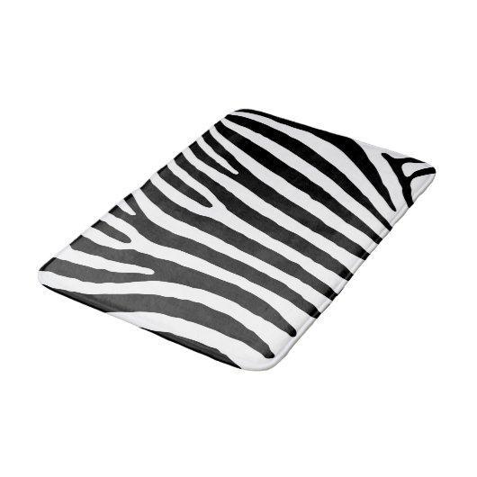 Zebra Aangepaste middenbalstand Badmat (Gekanteld)