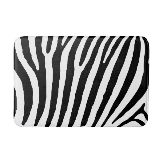 Zebra Aangepaste middenbalstand Badmat (Voorkant)