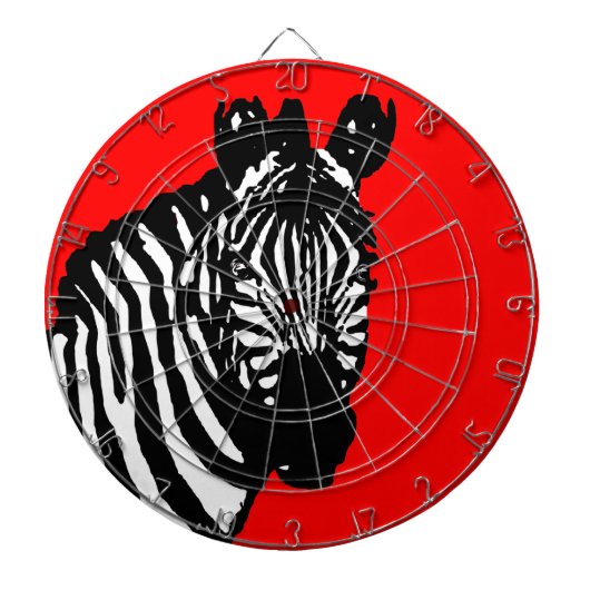 zebra (aanpasbare kleur) dartbord (Voorkant)