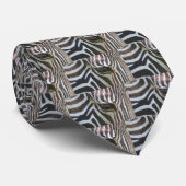 Zebra Abstract Stropdas (Opgerold)