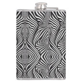Zebra Abstract Z&W Heupfles (Achterkant)