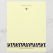 Zebra accent custom briefhoofd (Voorkant)