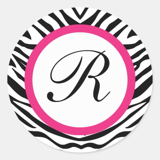 Zebra afdichtingen - rond ronde sticker (Voorkant)