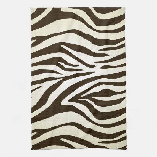 Zebra afdruppelpatroon theedoek (Verticaal)