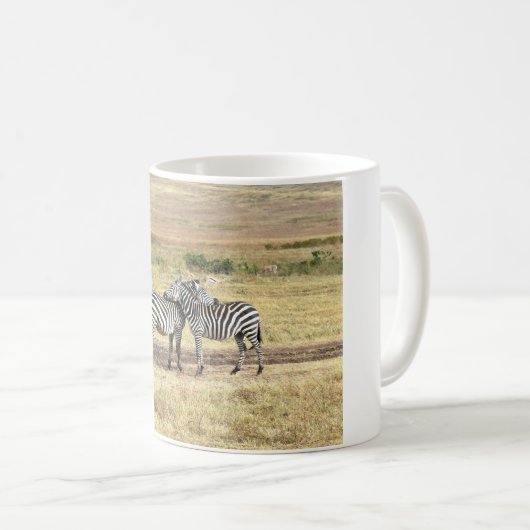 Zebra Affection, Tanzania. Mug (Devant droit)