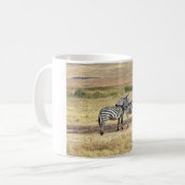 Zebra Affection, Tanzania. Mug Koffiemok (Voorkant links)