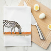 Zebra Africa African Tea Serviette de cuisine (Quart Plié)