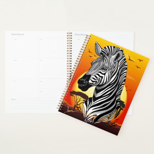Zebra African Savanna Wild Animal (Devant avec enveloppe)