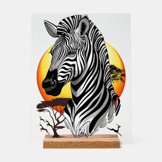 Zebra African Savanna Wild Animal (Recto)